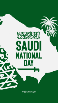 Saudi National Day Facebook Story Design