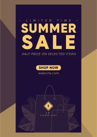 Summer Shopping Poster Design