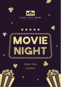 Movies and Popcorn Flyer Design