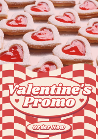 Retro Valentines Promo Flyer Design