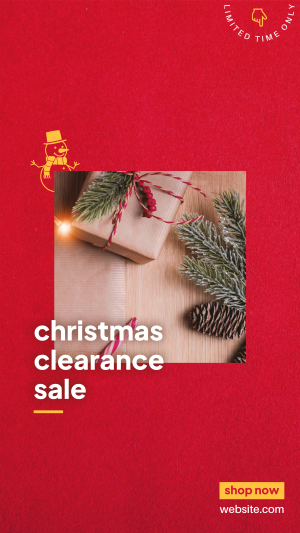 Christmas Clearance Facebook story Image Preview