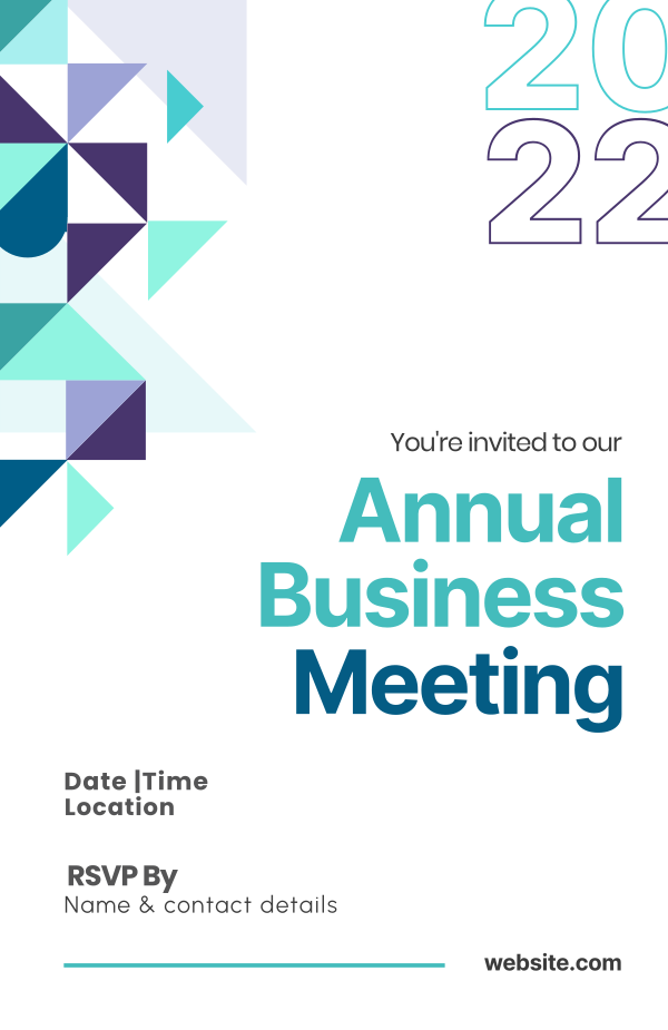 Annual Business Meeting Invitation Design Image Preview