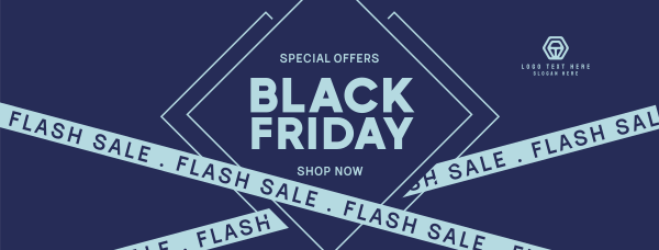 Flash Sale Black Friday Facebook Cover Design Image Preview