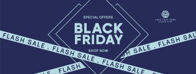 Flash Sale Black Friday Facebook cover Image Preview