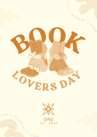 Hey There Book Lover Flyer Design
