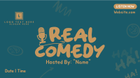 Real Comedy Facebook Event Cover Design