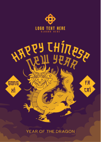 Chinese Dragon Year Flyer Image Preview