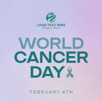 Minimalist World Cancer Day Instagram post | BrandCrowd Instagram post ...