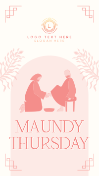 Maundy Thursday Washing of Feet YouTube short Image Preview