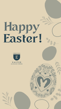Eggs and Flowers Easter Greeting Instagram Reel Image Preview