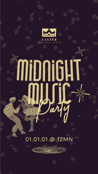 Midnight Music Party Instagram Reel Image Preview