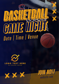 Basketball Game Night Poster Design