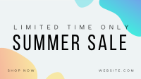 Summer Sale Puddles Facebook Event Cover Design