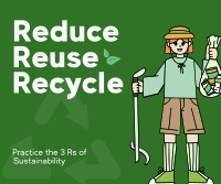 Triple Rs of Sustainability Facebook Post Design