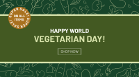 Vegetarian Day Facebook event cover Image Preview