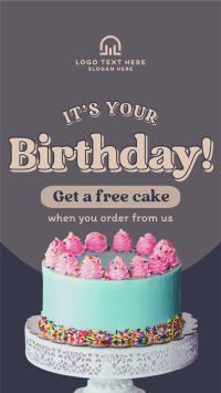 Birthday Cake Promo Facebook story Image Preview