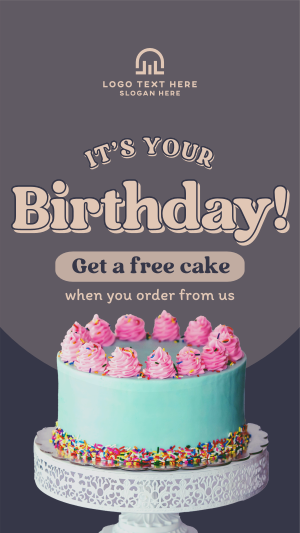 Birthday Cake Promo Facebook story Image Preview