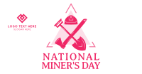 Miner's Day Badge Facebook Ad Design