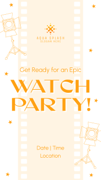 Quirky Watch Party TikTok Video Image Preview