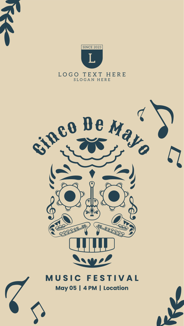 Cinco De Mayo Music Fest Instagram Story Design Image Preview