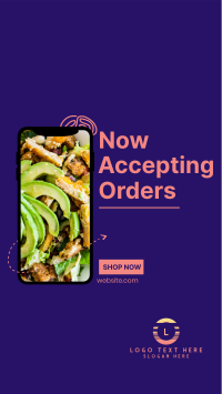 Food Delivery App  Instagram story Image Preview