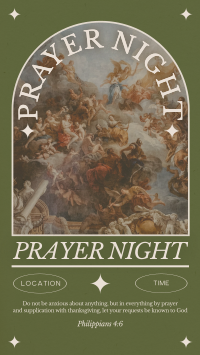 Rustic Prayer Night Facebook Story Design
