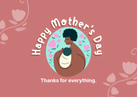 Maternal Caress Postcard Design