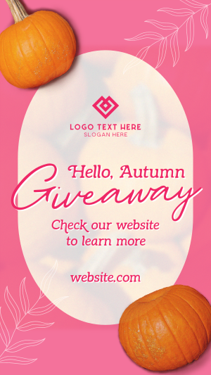 Hello Autumn Giveaway Instagram story Image Preview