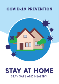 Stay At Home Flyer Design