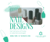 New Nail Designs Facebook Post Design