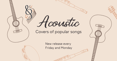 Acoustic Music Covers Facebook ad Image Preview