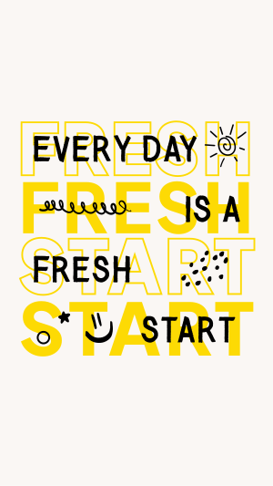 Fresh Start Quote Instagram story Image Preview