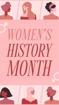 Women In History Facebook Story Design