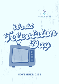 Retro TV Day Flyer Image Preview