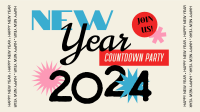 Countdown to New Year Facebook Event Cover Design