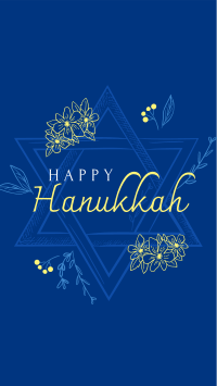 Hanukkah Star Greeting Facebook story Image Preview