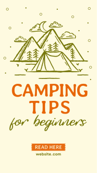 Camping Tips For Beginners Facebook story Image Preview