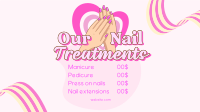 Nail Treatments List Facebook Event Cover Design