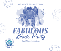 We Are Women Block Party Facebook post Image Preview