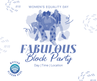 We Are Women Block Party Facebook post Image Preview