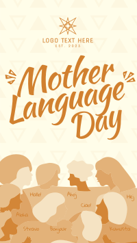 Abstract International Mother Language Day Instagram Reel Design
