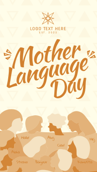 Abstract International Mother Language Day Instagram reel Image Preview