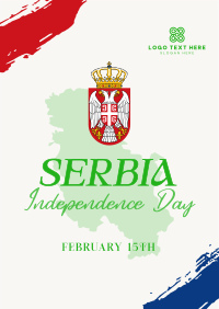 Serbia National Day Flyer Design