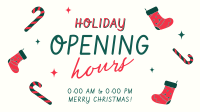 Quirky Holiday Opening Facebook event cover Image Preview