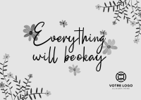 Everything will be okay Postcard Image Preview