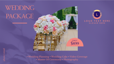 Wedding Flower Bouquet Facebook event cover Image Preview