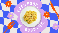 Retro Pop Food Quotes Animation Preview