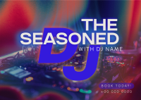 Seasoned DJ Booking Postcard Design