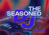 Seasoned DJ Booking Postcard Image Preview