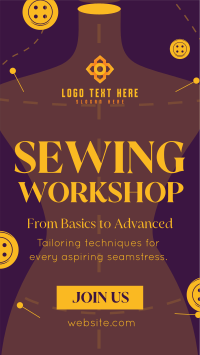 Sewing Workshop Instagram Reel Preview